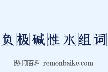 负极碱性水组词是什么意思的图片